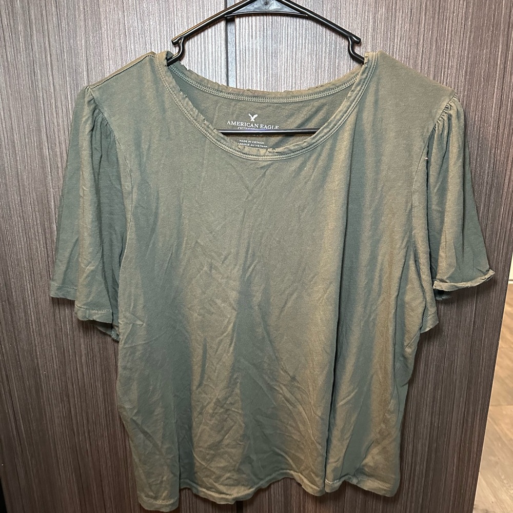 American Eagle Army Green Tee size XL